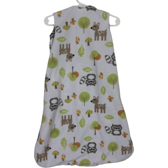 Halo Sleepsack Fleece Racoon Deer Woodland Print Size Small Birth to 6 Months - Picture 3 of 5